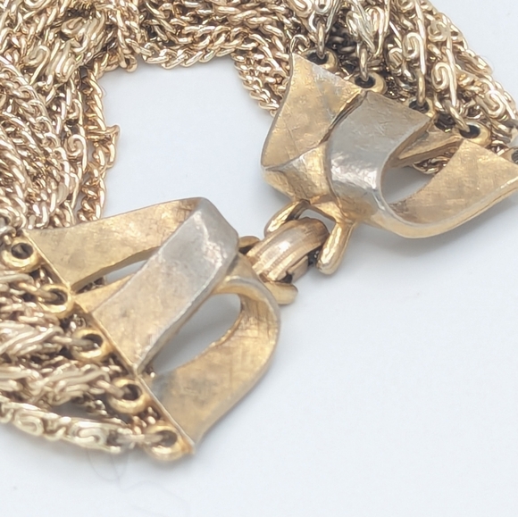 Vintage ART Statement Multi Chain Two Piece Set - Picture 7 of 12